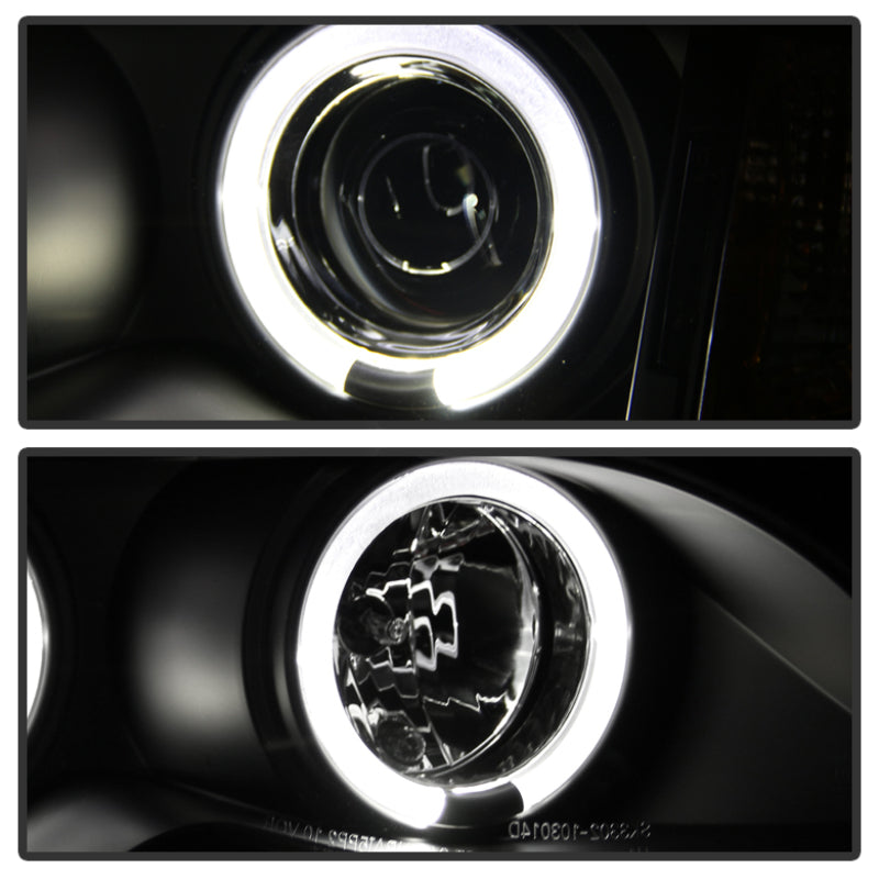 SPYDER 5042415 Spyder BMW E46 3-Series 02-05 4DR Projector Headlights 1PC LED Halo Blk PRO-YD-BMWE4602-4D-AM-BK
