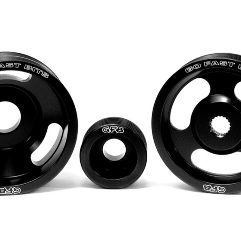Go Fast Bits 2010 GFB 04-10 WRX/STI 3 Piece Under-Drive Pulley Kit w/ Belts (Crank Alternator & Power Steering)