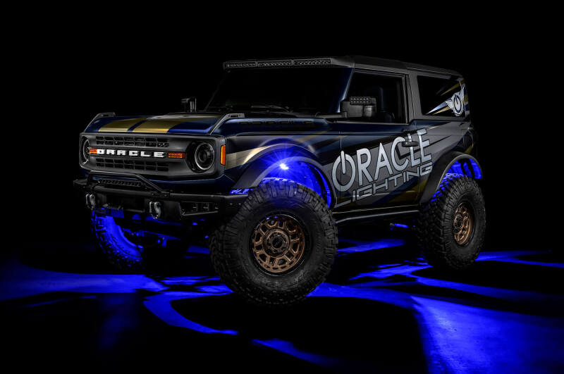 ORACLE Lighting 5895-339-8 Oracle Underbody RGB+W Wheel Well Rock Light Kit - 8 PCS - ColorSHIFT