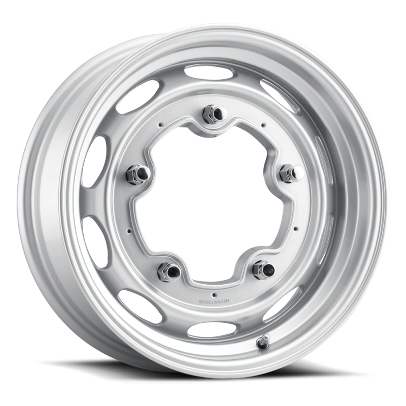 Mobelwagen MW-520S-55520+20 MW-520S Interceptor 15x5.5in / 5x205 BP / 20mm Offset / 156mm Bore - Silver Wheel