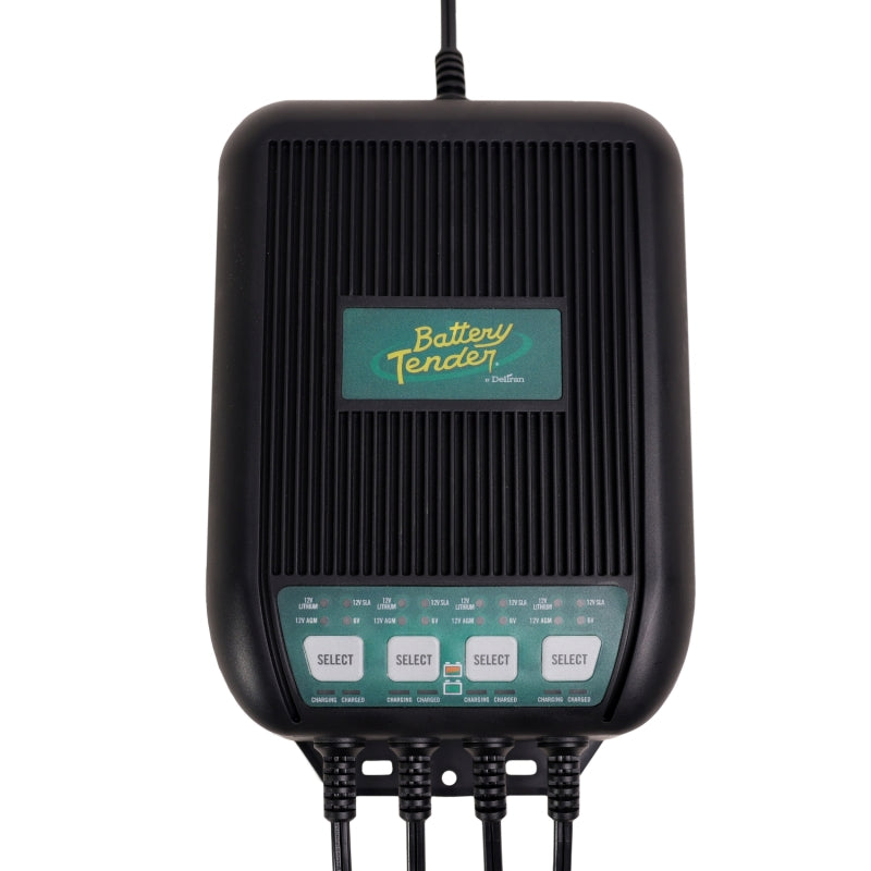 Battery Tender 022-1004-DL-WH 4 Bank 12A On-Board Marine Battery Charger