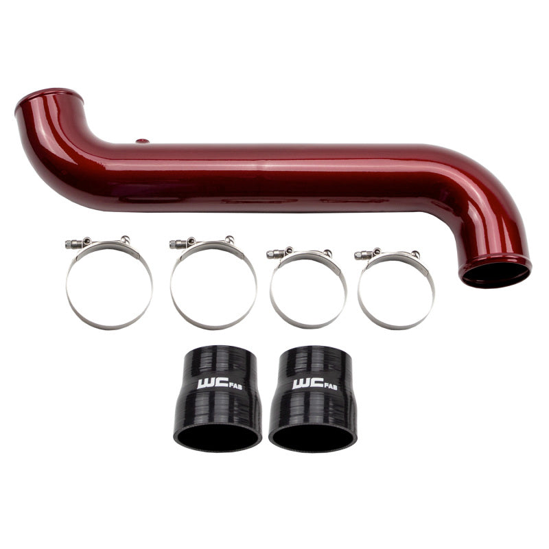 Wehrli WCF100682-GRY 11-16 Duramax LML Passenger Side 3.5 in. Intercooler Pipe - WCFab Grey