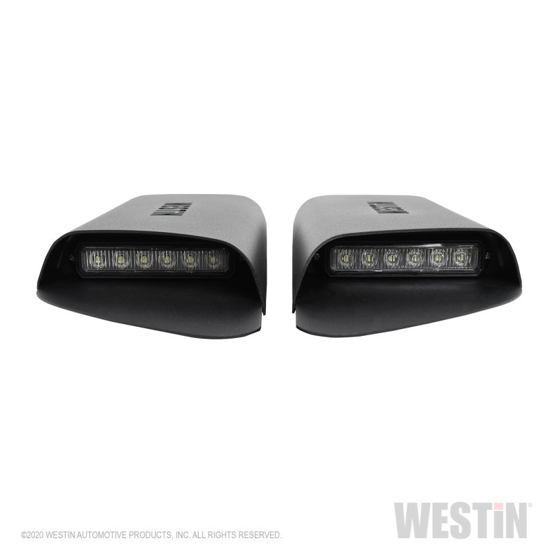 Westin 62-41115 18-20 Jeep Wrangler JL 2dr LED Hood Scoops - Textured Black