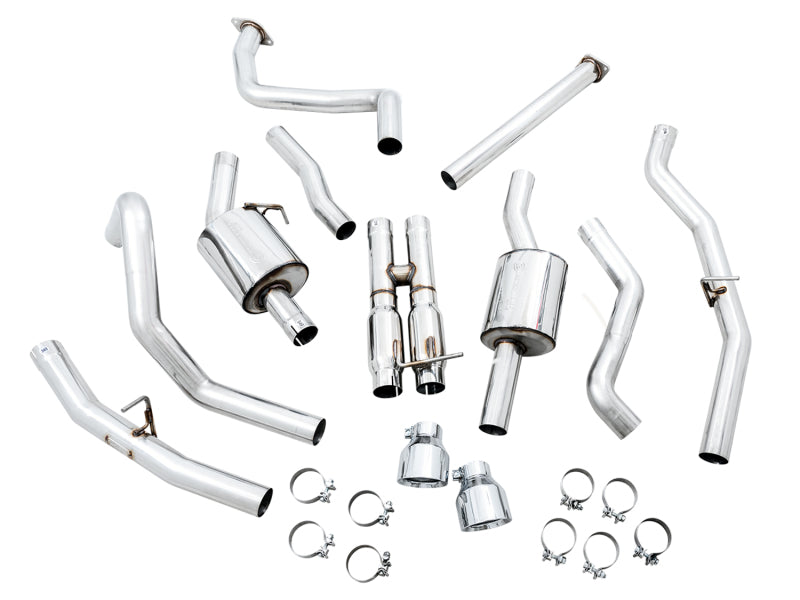 AWE Tuning 3015-32004 2021 RAM 1500 TRX 0FG Cat-Back Exhaust - Chrome Silver Tips