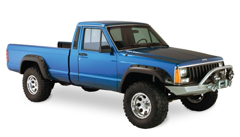 Bushwacker 10912-07 84-01 Jeep Cherokee Cutout Style Flares 4pc Fits 2-Door Sport Utility Only - Black