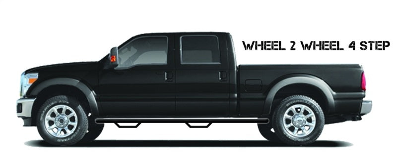 N-Fab C0789QC-TX Nerf Step 07-13 Chevy-GMC 2500/3500 07-10 1500 Ext. Cab 6.5ft Bed - Tex. Black - W2W - 3in