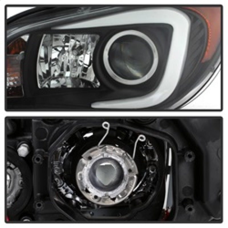 SPYDER 5083920 Spyder Subaru WRX 2006-2007 Projector Headlights - Halogen Only - Black PRO-YD-SWRX06-LBDRL-BK