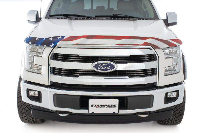 Stampede 3125-41 2000-2005 Ford Excursion Vigilante Premium Hood Protector - Flag