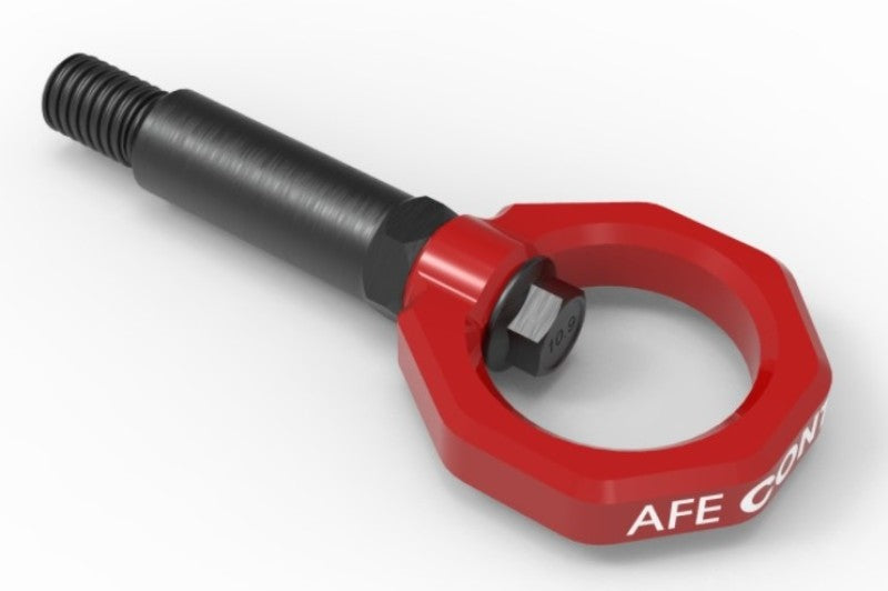 aFe 450-721001-R Control Front Tow Hook Red 20-21 Toyota GR Supra (A90)