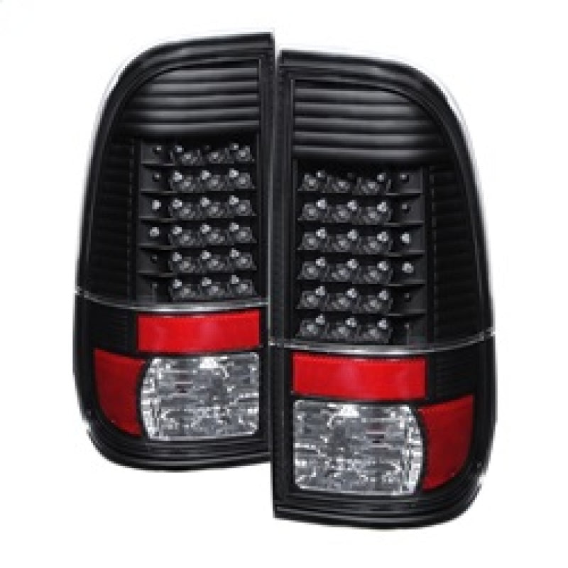 SPYDER 9027680 xTune Ford Super Duty 08-15 LED Tail Lights Black ALT-JH-FS08-LED-BK