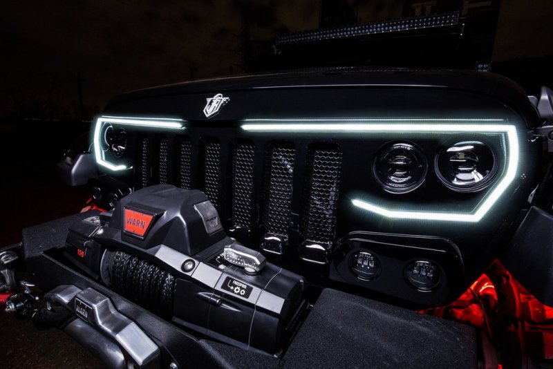 ORACLE Lighting 5837-PRO Oracle VECTOR Series Full LED Grille - Jeep Wrangler JL/JT - NA SEE WARRANTY