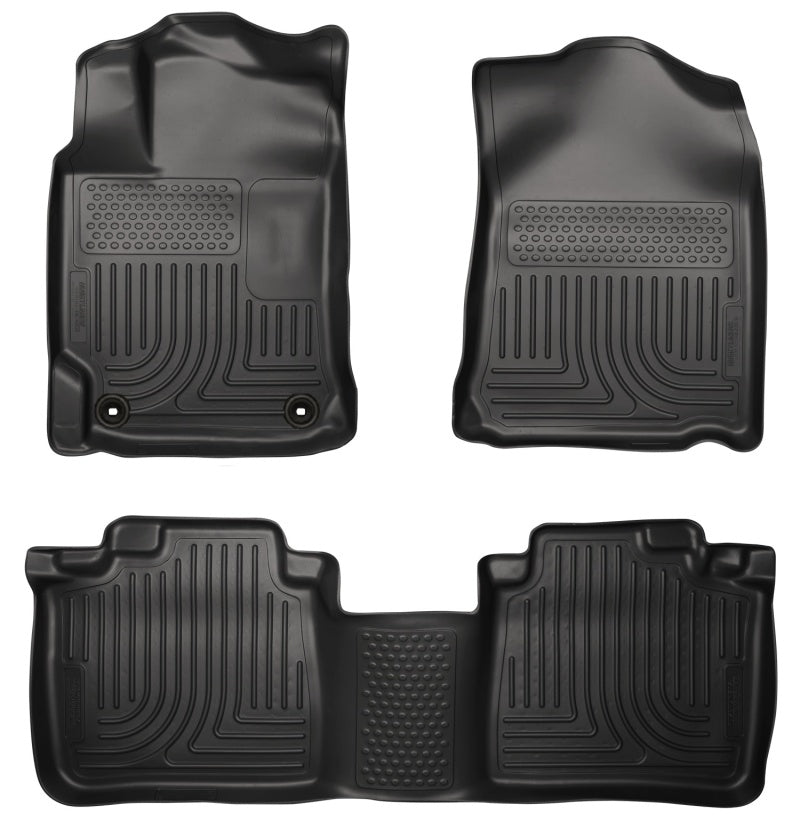 Husky Liners 98901 2012 Toyota Camry WeatherBeater Combo Black Floor Liners