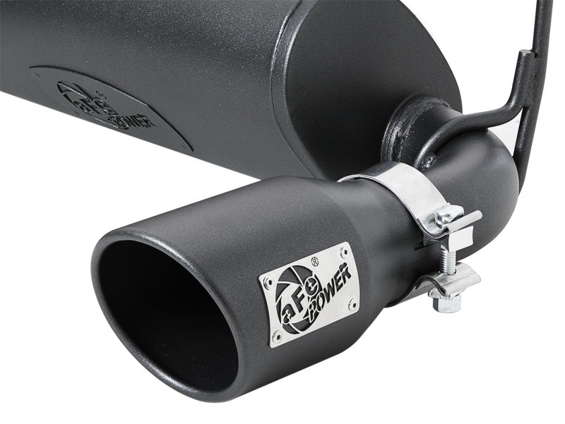 aFe 49-48067-B Rebel Series 2.5in 409 SS Axle-Back Exhaust w/ Black Tips 2018+ Jeep Wrangler (JL) V6 3.6L