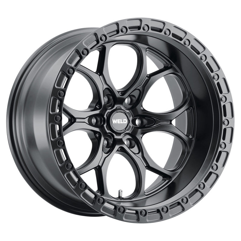 Weld W10809084575 Off-Road W108 20X9 Ledge 6X139.7 ET20 BS5.75 Satin Black / Black Ring 106.1