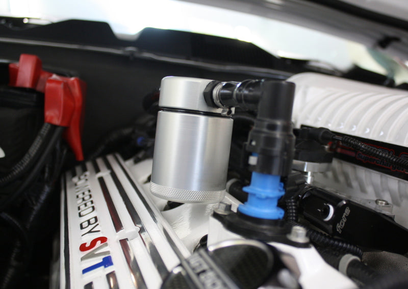 J&L 3012P-C 07-14 Ford Mustang GT500 Passenger Side Oil Separator 3.0 - Clear Anodized