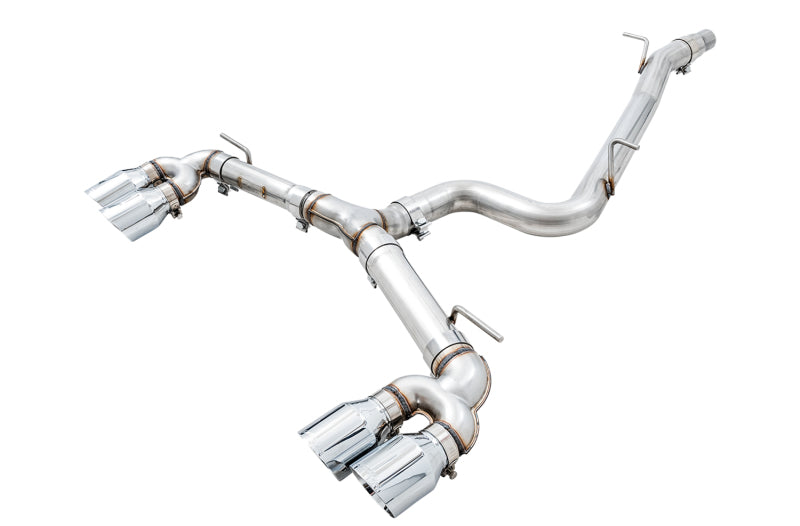 AWE Tuning 3015-42134 Mk7 Golf R Track Edition Exhaust w/Chrome Silver Tips 102mm