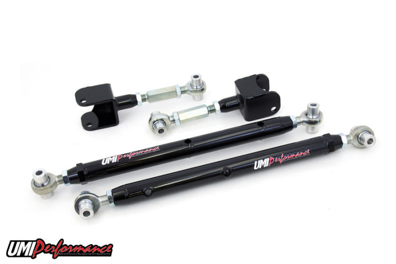 UMI Performance 302717-B 78-88 GM G-Body Double Adjustable Upper & Lower Rear Control Arms Kit