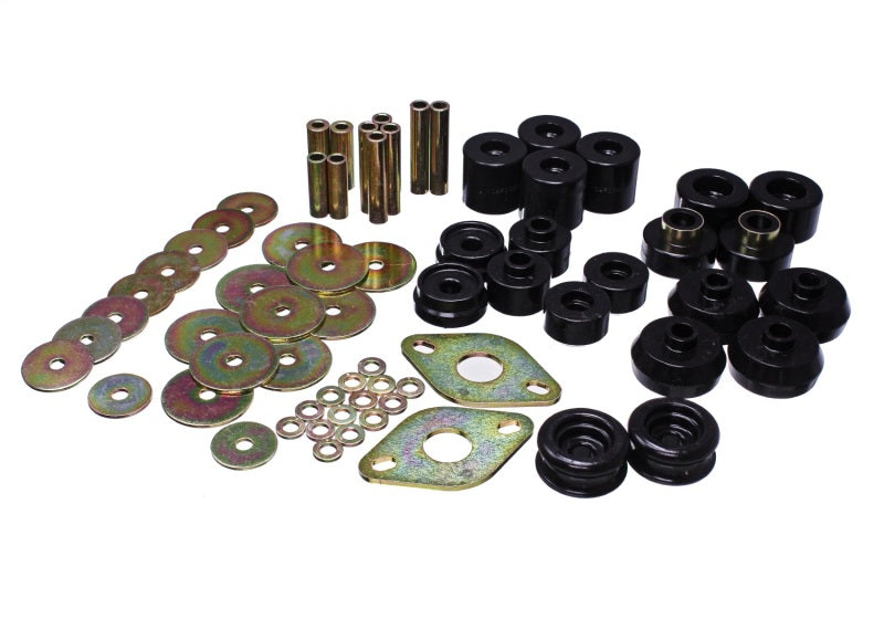 Energy Suspension 8.4111G 96-99 Toyota 4Runner 2WD/4WD Black Body Mount Bushing Set