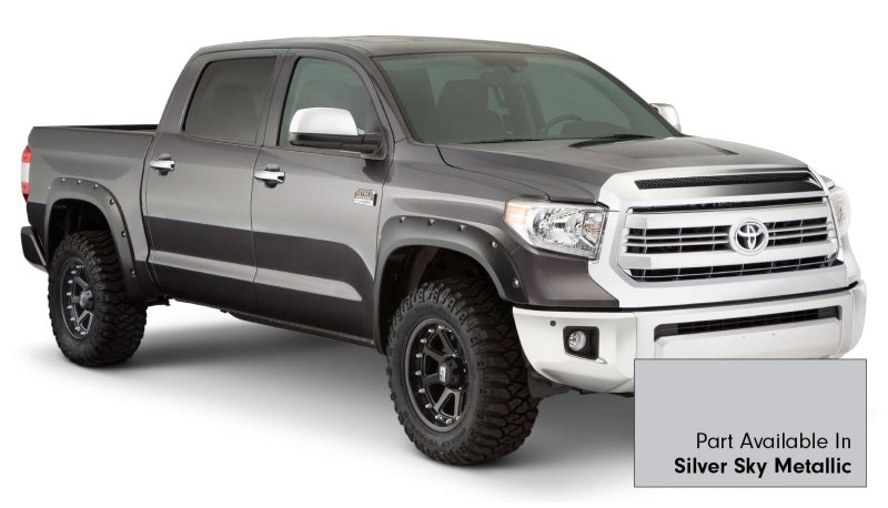 Bushwacker 30918-53 16-18 Toyota Tundra Fleetside Pocket Style Flares 4pc 66.7/78.7/97.6in Bed - Silver Sky