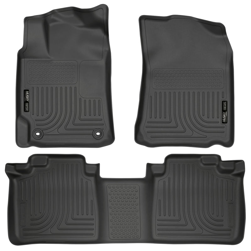 Husky Liners 98901 2012 Toyota Camry WeatherBeater Combo Black Floor Liners