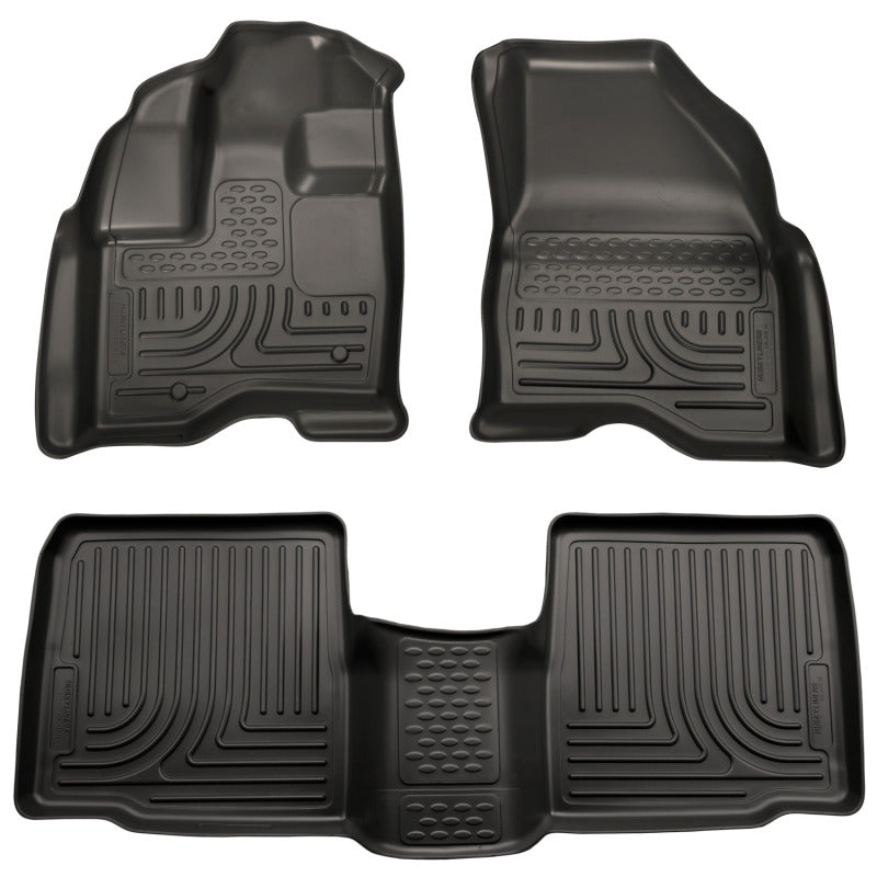 Husky Liners 98701 10-13 Ford Taurus WeatherBeater Combo Black Floor Liners