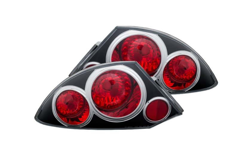ANZO 221081 2000-2005 Mitsubishi Eclipse Taillights Black