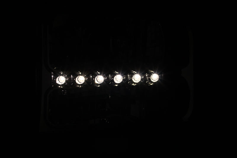 ANZO 111088 2000-2004 Ford Excursion Crystal Headlights Chrome w/ LED 1pc