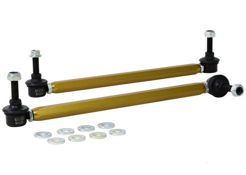 Whiteline KLC151 06/05+ Ford Focus LS / 05/09+ Mazda 3 BK Front Swaybar Link Kit H/Duty Adj Steel Ball