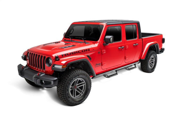 N-Fab PRJ1980T-TX Predator Pro Step System 2019 Jeep Wrangler JT 4DR Truck Full Length - Tex. Black