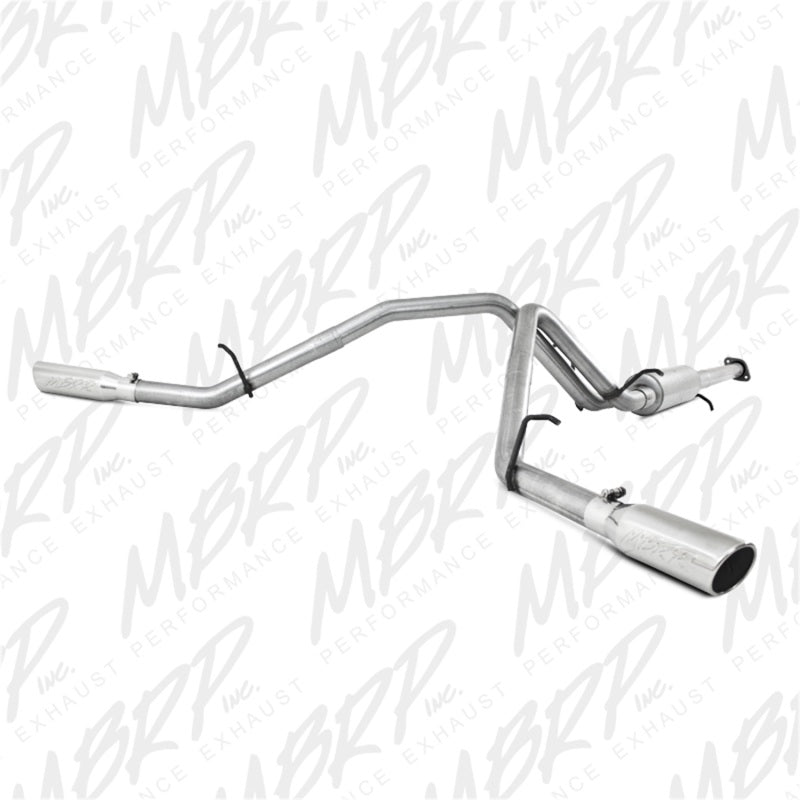 MBRP S5038AL 2007-2008 Chev/GMC 1500 (Next Gen.) CC EC (excl. 8 bed) 4.8/5.3L/6.0L Cat Back Dual Split