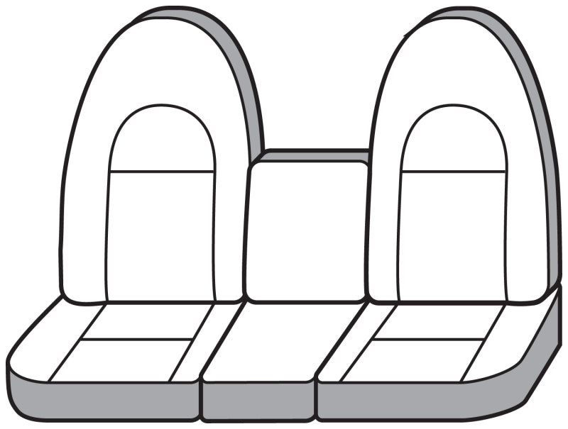 Covercraft SS3250PCGY 94-02 Dodge RAM Polycotton SeatSaver Custom Front Row Seat Covers - Grey