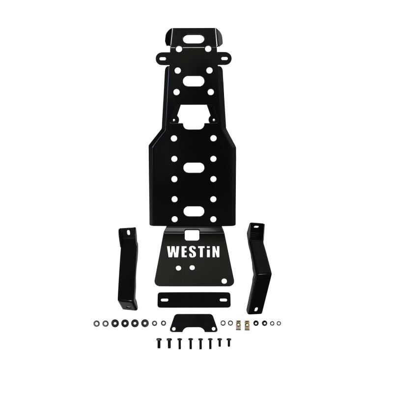 Westin 42-21125 /Snyper 07-11 Jeep Wrangler Transmission Pan Skid Plate - Textured Black