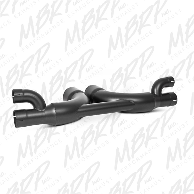 MBRP S7607BLK 14-19 Porsche GT3/GT3RS 3in Center Muffler Bypass 4in Tips - Black Coated