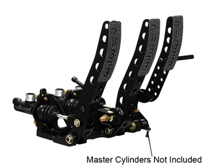 Wilwood 340-12410 Pedal Assembly Floor Mount-Brake Clutch & Throttle