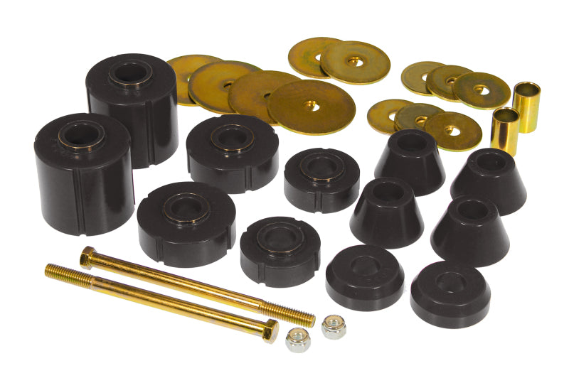 Prothane 7-103-BL 67-72 GM Body Mount 12 Bushing Kit - Black