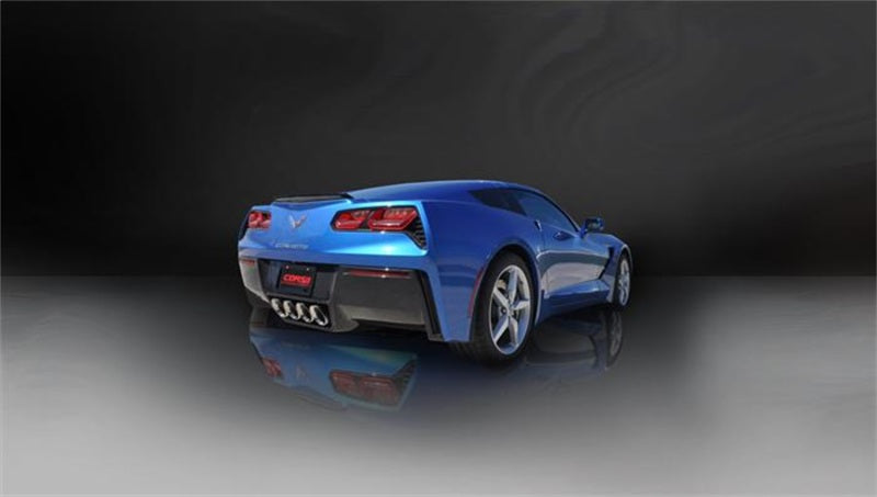 CORSA Performance 14764 Corsa 2014-2019 Corvette C7 Coupe 6.2L V8 AT/MT 2.75in Valve-Back Dual Rear Exit Polished Sport Exht