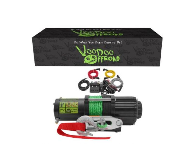 Voodoo Offroad P000025 Summoner 4500lb UTV Winch w/ 50ft Synthetic Rope