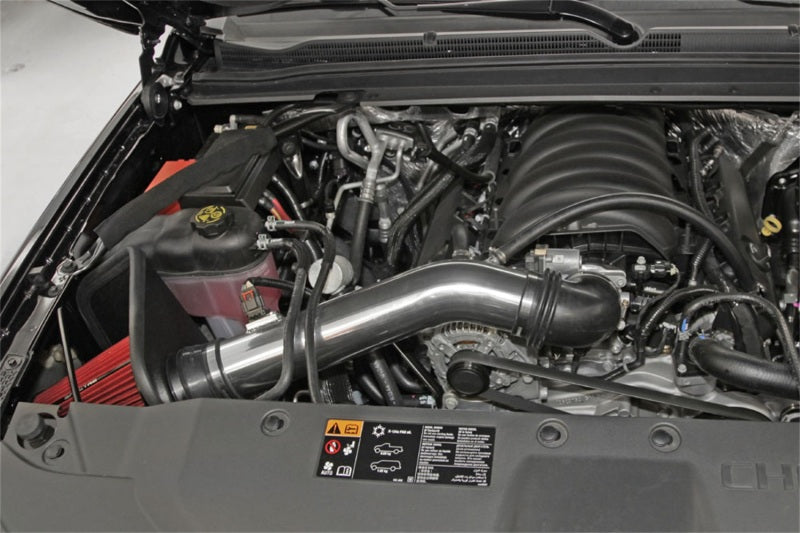 Spectre 9006 14-15 GM Silverado/Sierra V8-5.3L F/I Air Intake Kit - Polished w/Red Filter