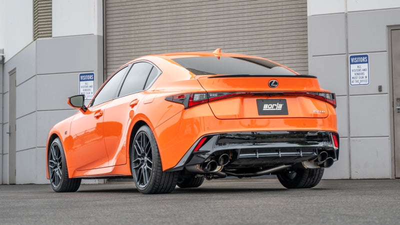 Borla 11981BC 15-24 Lexus RC F Axle-Back Exhaust System S-Type - Black Chrome