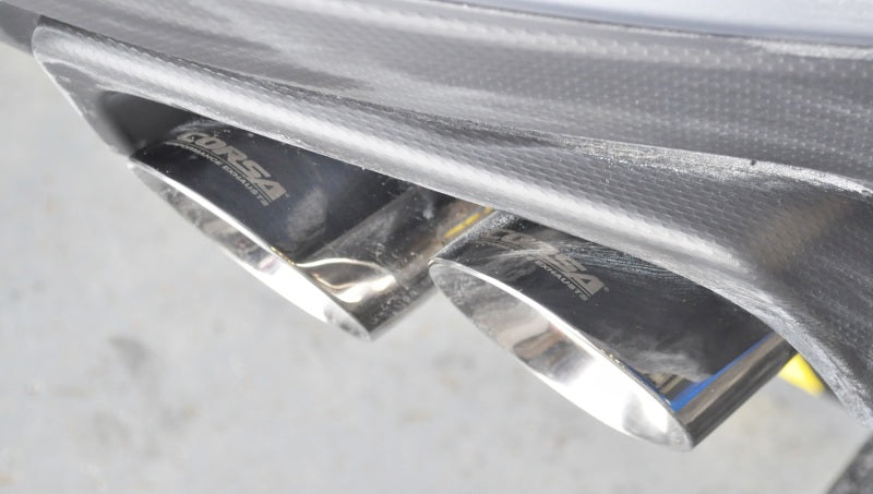 CORSA Performance 14857 Corsa 2015-2021 Subaru WRX Cat Back Exhaust Polished Quad 3.5in Tips Sport