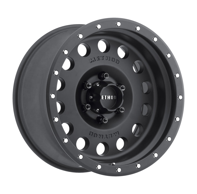 Method Wheels MR30778560500 Method MR307 Hole 17x8.5 0mm Offset 6x5.5 108mm CB Matte Black Wheel
