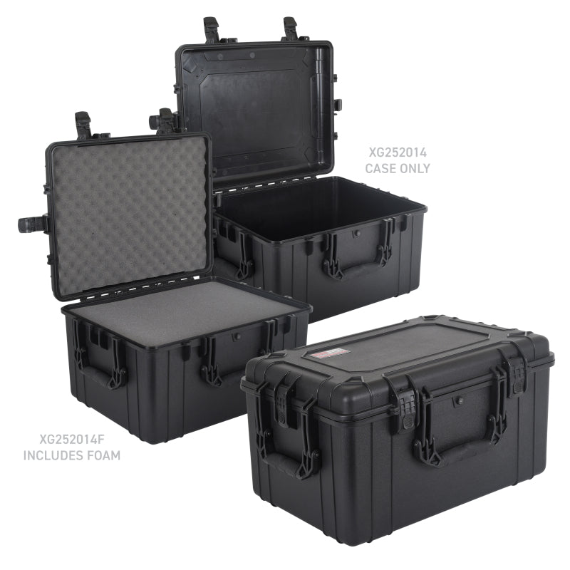 Go Rhino XG252014 XVenture Gear Hard Case - Extra LG 25in. / Lockable / IP67 / Automatic Air Valve - Tex. Blk