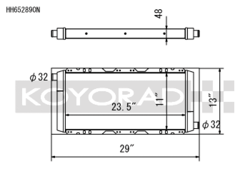 Koyo HH652890N 05-11 Lotus Elise/Exige 1.8L I4 Radiator