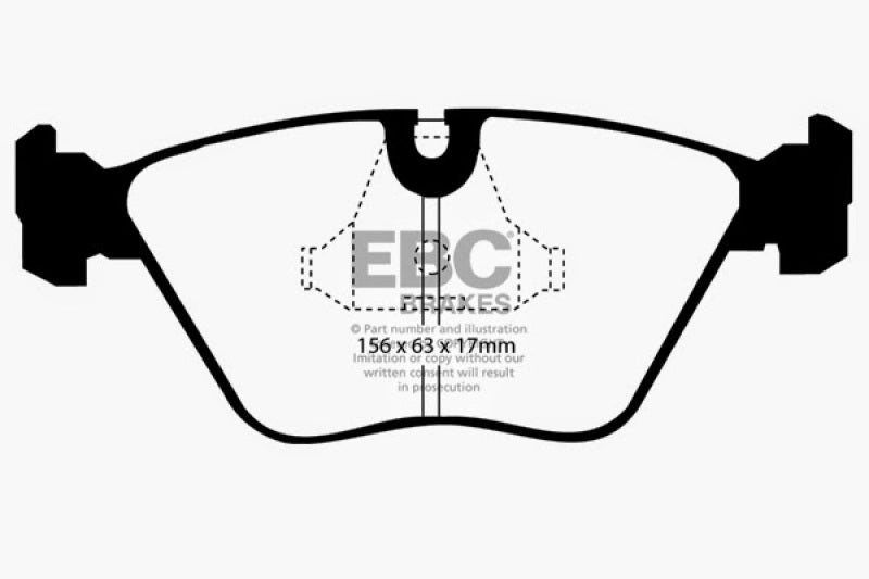 EBC DP4689/2R 89-91 Audi 200 2.2 Turbo (ATE) Yellowstuff Front Brake Pads
