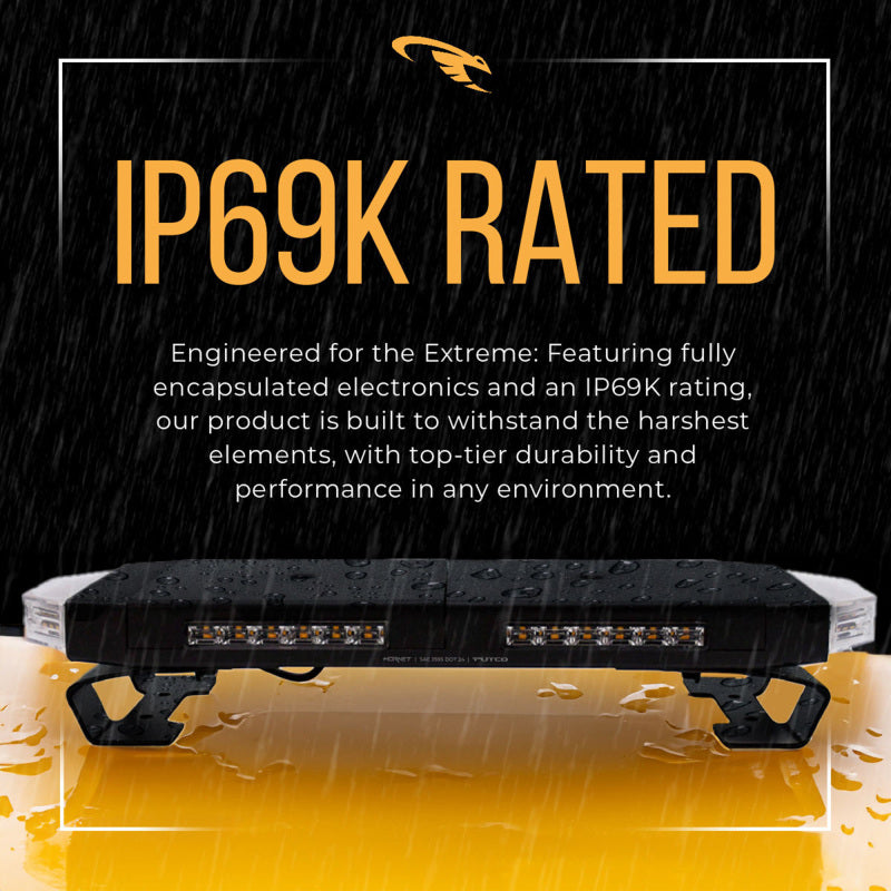 Putco 950116 16in Hornet Light Bar - (Amber) LED Stealth Rooftop Strobe Bar