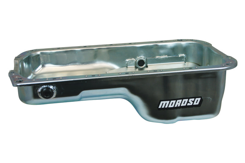 Moroso 20916 Honda 2.2/2.3L H Series Stock (w/Oil Drainbacks) Wet Sump 4qt 5.25in Steel Oil Pan