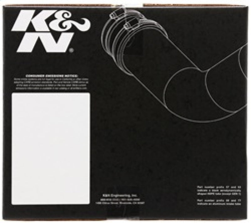 K&N Engineering 69-3528TS K&N 10-11 Ford Taurus 3.5L V6 Silver Typhoon Cold Air Intake