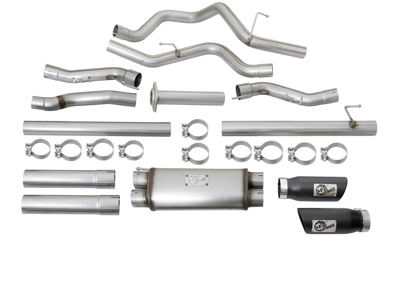 aFe 49-43045-B MACHForce XP 3in 409-SS Exhaust Cat-Back 2017 Ford F-150 Raptor V6-3.5L (tt) w/ Black Tip