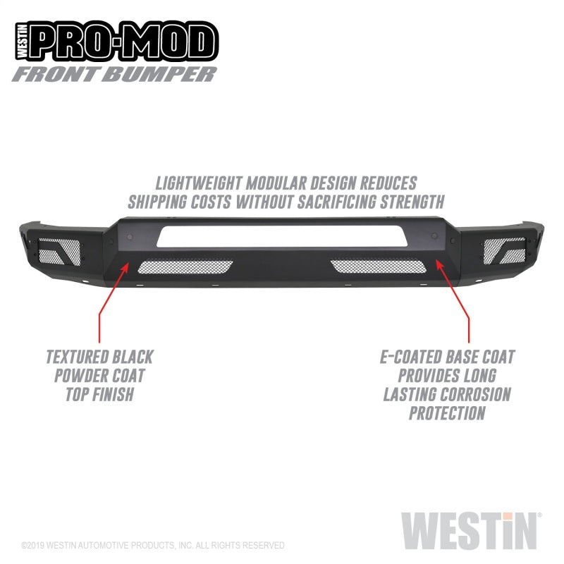 Westin 58-41075 2019 Dodge RAM 1500 ( Excludes 1500 Classic & Rebel Models ) Pro-Mod Front Bumper