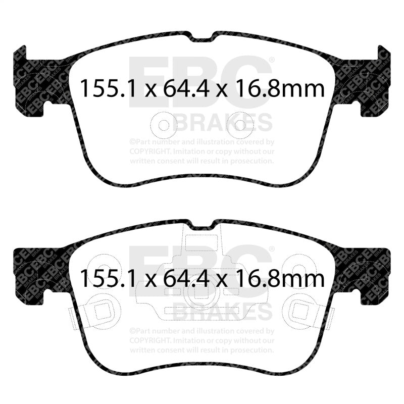 EBC DP42372R 2021+ Ford Bronco Sport 1.5T Yellowstuff Front Brake Pads